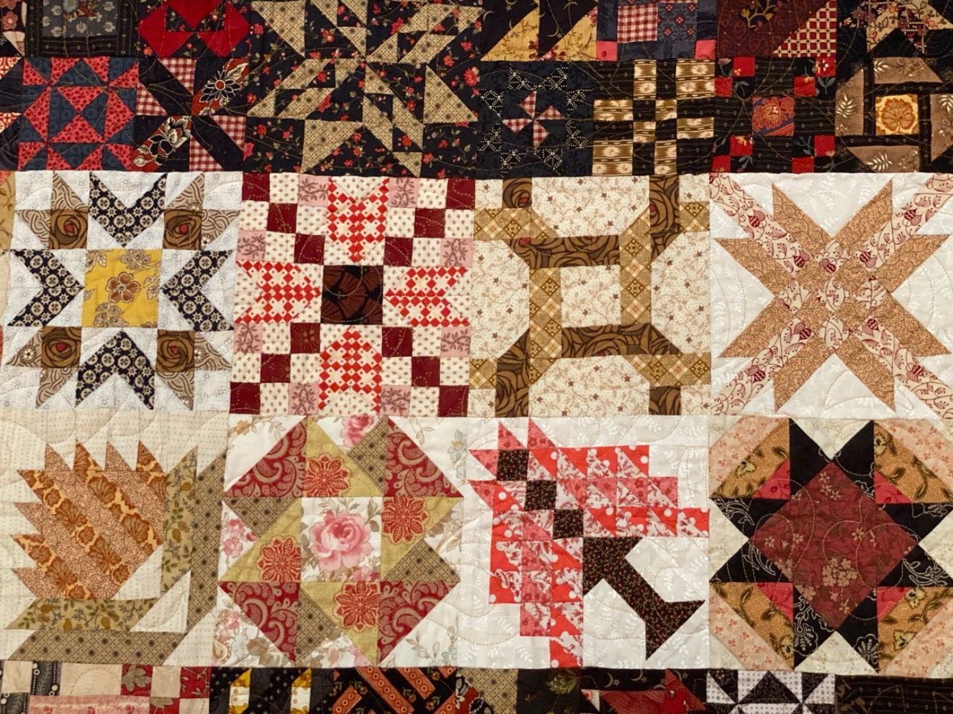 "365 Quilt Challenge 2016" by Ann Elise Alexander with Wilma Alexander - Detail